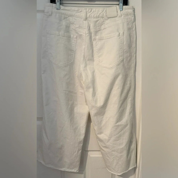 Marc Cain Wylie "Rethink Together" wide fit white banana frayed US12 sustainable - Picture 7 of 11